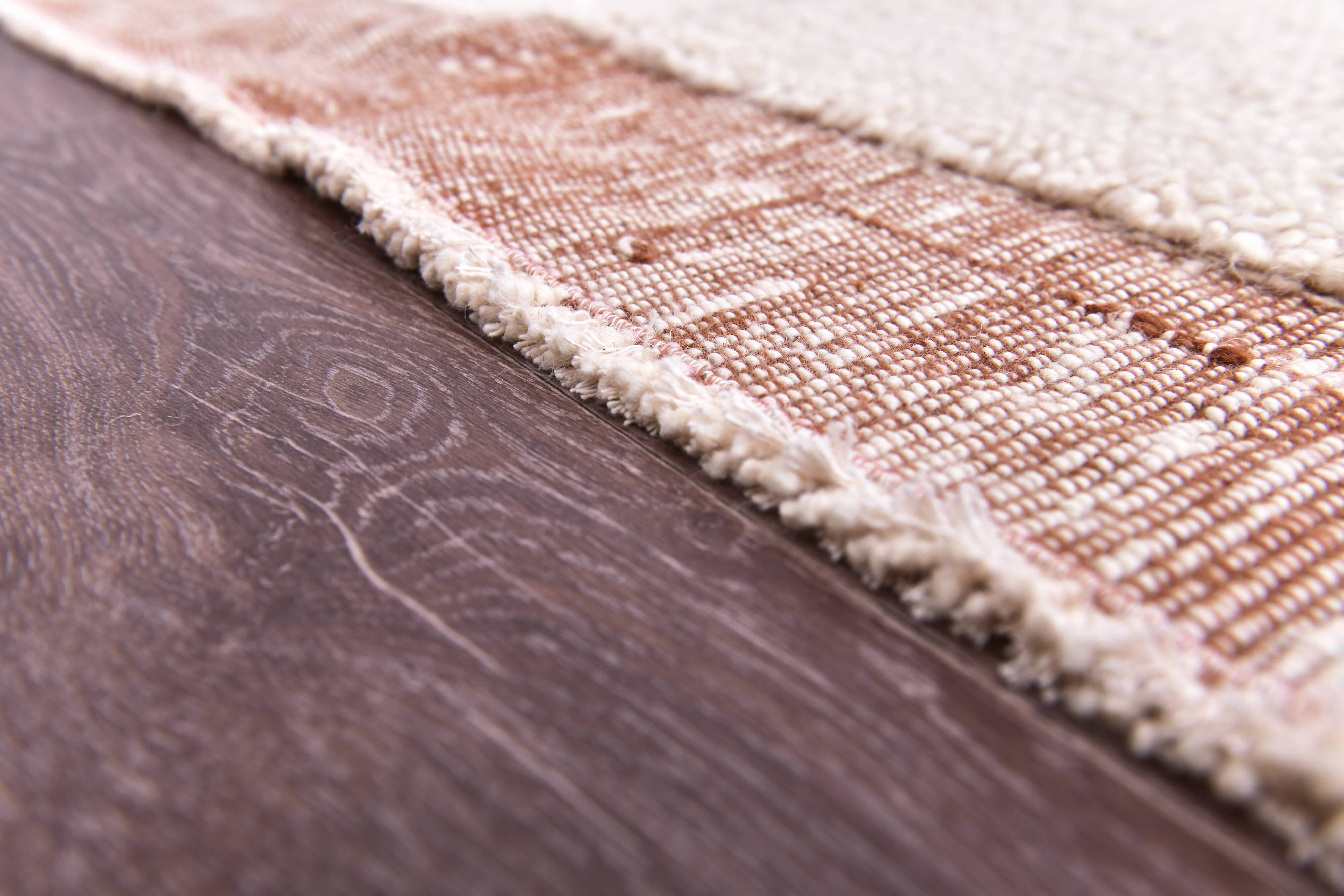 Terracotta wool rugs , 210x130cm small shaggy wool rugs