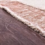 Terracotta wool rugs , 210x130cm small shaggy wool rugs