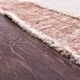 Tapis en laine terracotta, petits tapis shaggy en laine 210x130cm