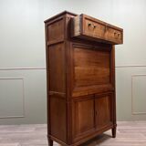 Secretary In Natural Wood Louis XVI XVIII Eme Century