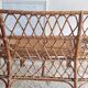 Banquette en rotin et osier circa années 60