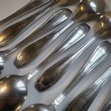 12 manufrance white metal table spoons