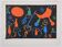 Joan Miro : Personnages dans les étoiles, lithographie