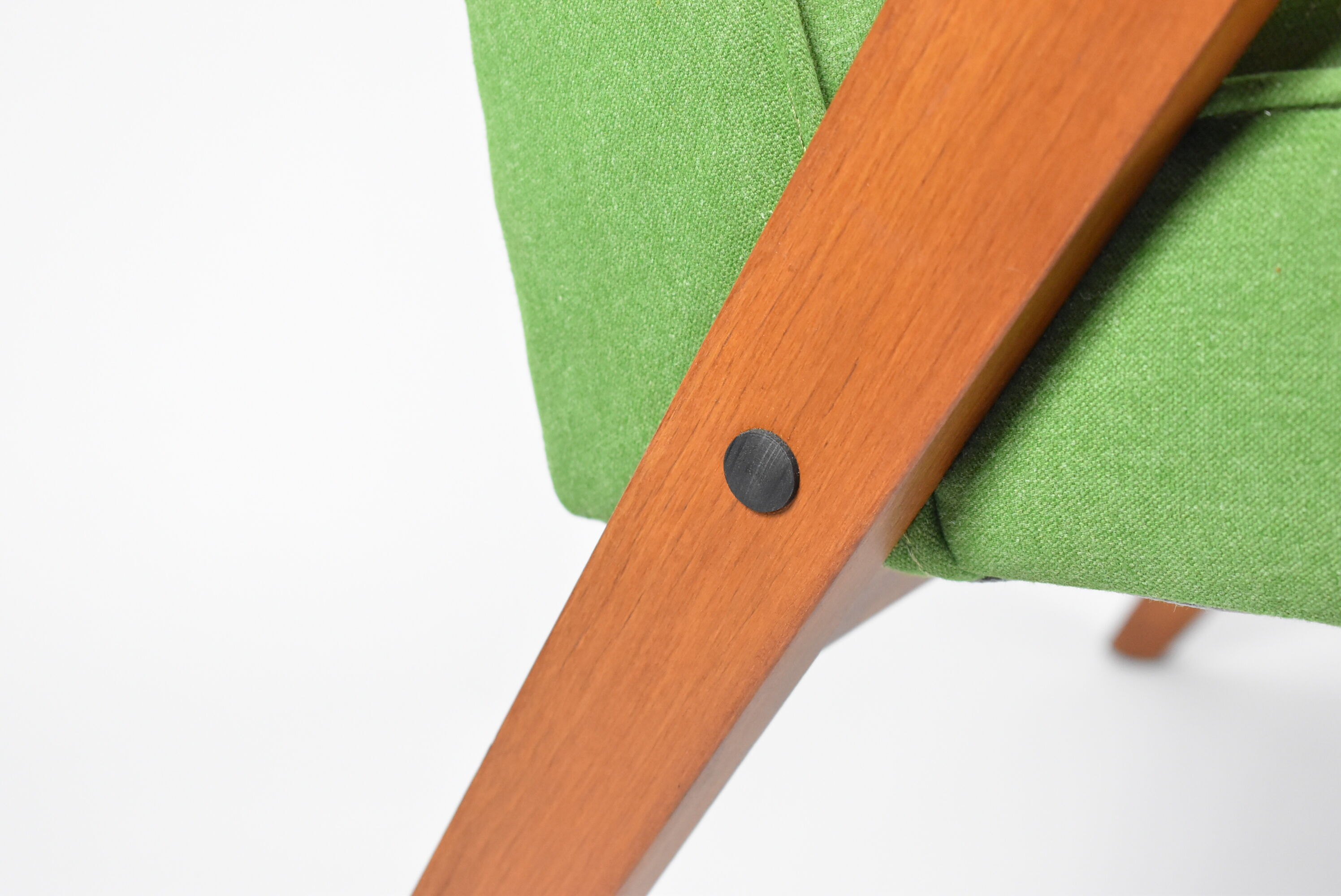 Vintage armchair "Bunny" 1960s, spring green