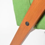 Fauteuil vintage "Bunny" années 1960, vert printemps