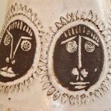 Enamelled ceramic table lamp by Albert Thiry, Vallauris 1960