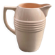 Very large pitcher / vase in powder pink earthenware