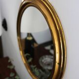Miroir oval en laiton