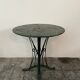 Garden table, wrought iron outdoor pedestal table