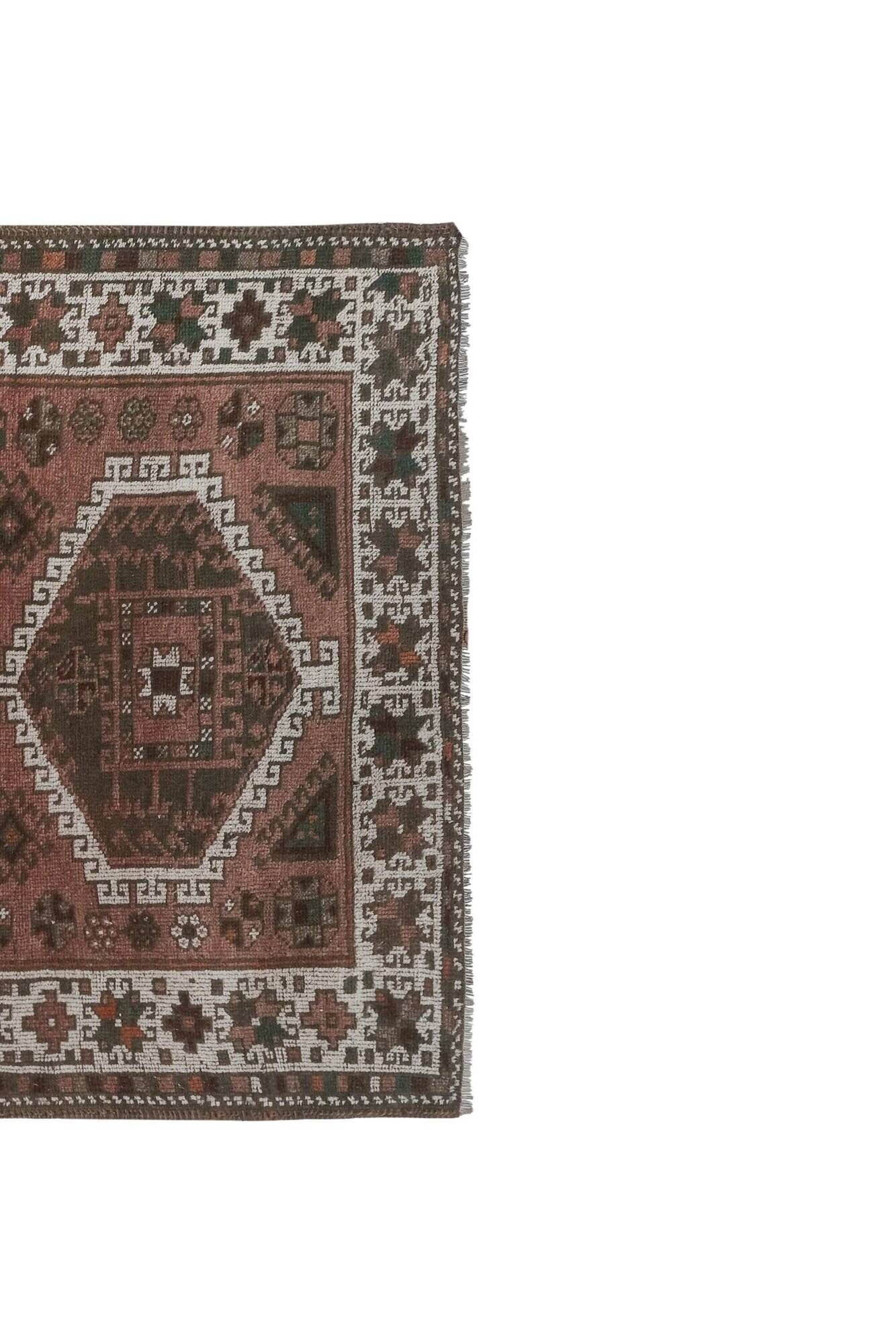 Vintage Turkish hallway rug 133x262 cm