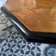Table basse en loupe d’orme vintage 70s