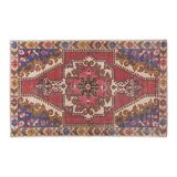 Vintage Turkish rug from Oushak, hand-woven 143x216 cm