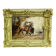Wilfrid Constant Beauquesne -  Huile Sur Toile « Combat de cavaliers »