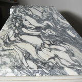 Art deco wood and marble sideboard