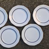 Massé Surget porcelain plates and dessert dish