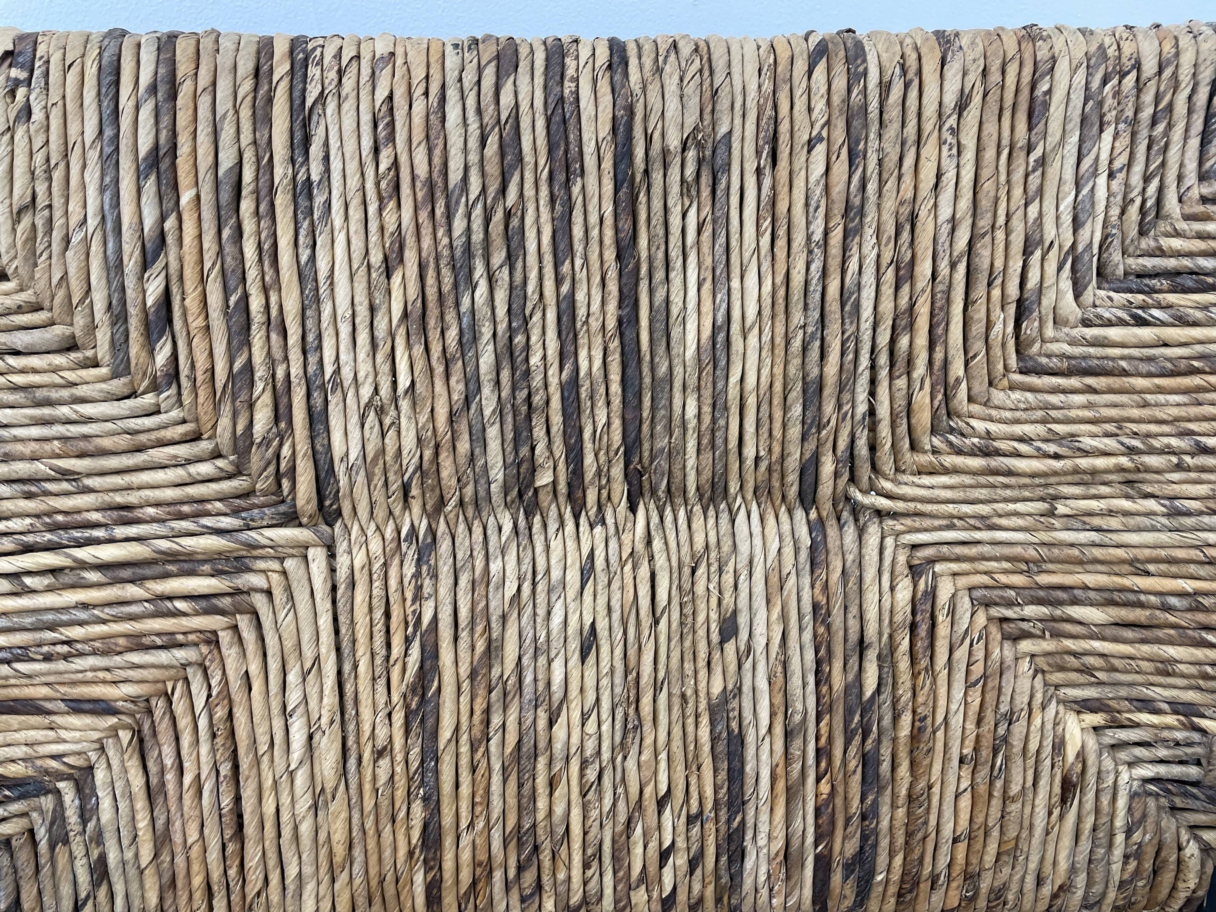 Pair of armchairs by Olivier de Schrijver in wild straw
