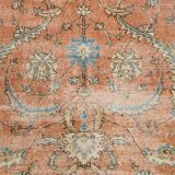 Tapis vintage turc rouge Brunt 7x10, 221x323 cm