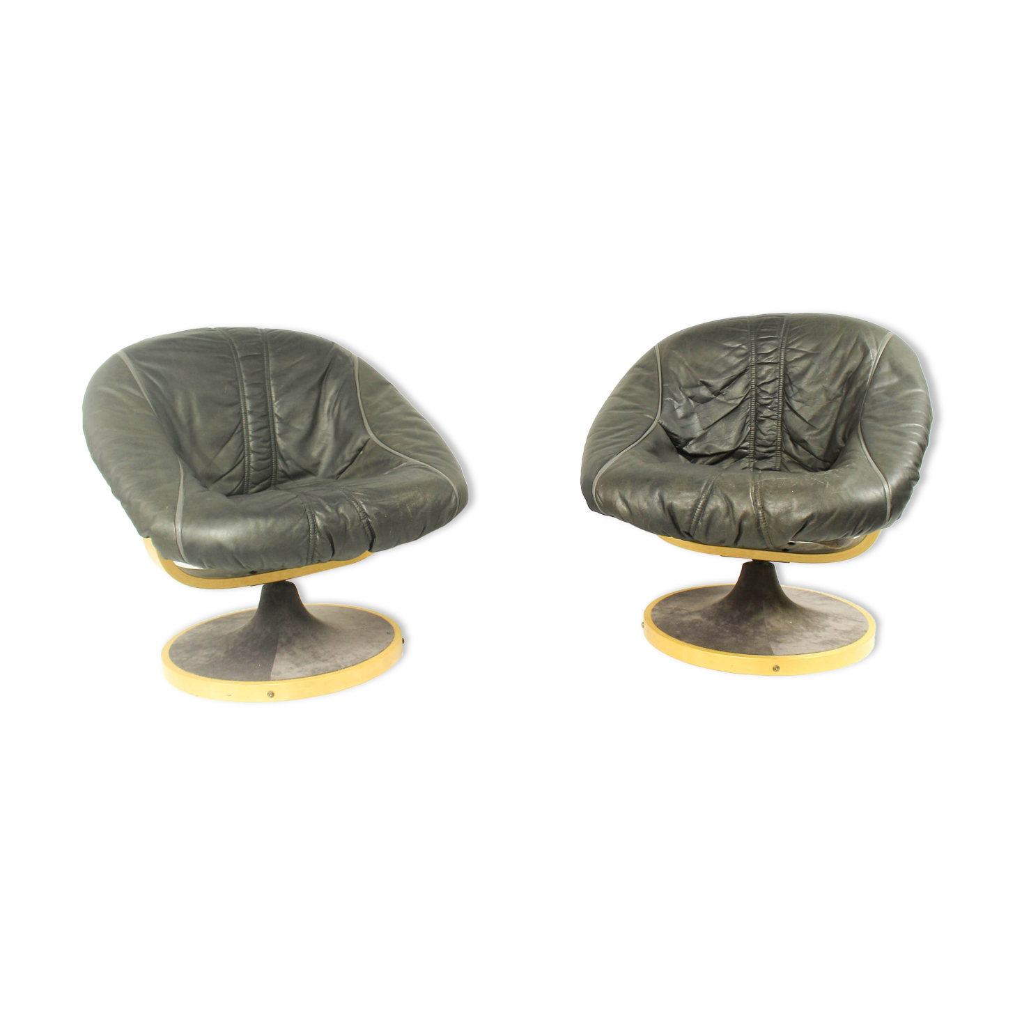 Pair of vintage norwegian lounge chair from Söda Galvano, 1970s