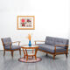 Double sofa bed from the 1950s new upholstery