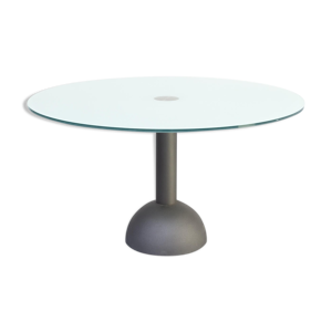 Table 'Calice' de Massimo et Lella Vignelli éditée par poltrona frau, 1980
