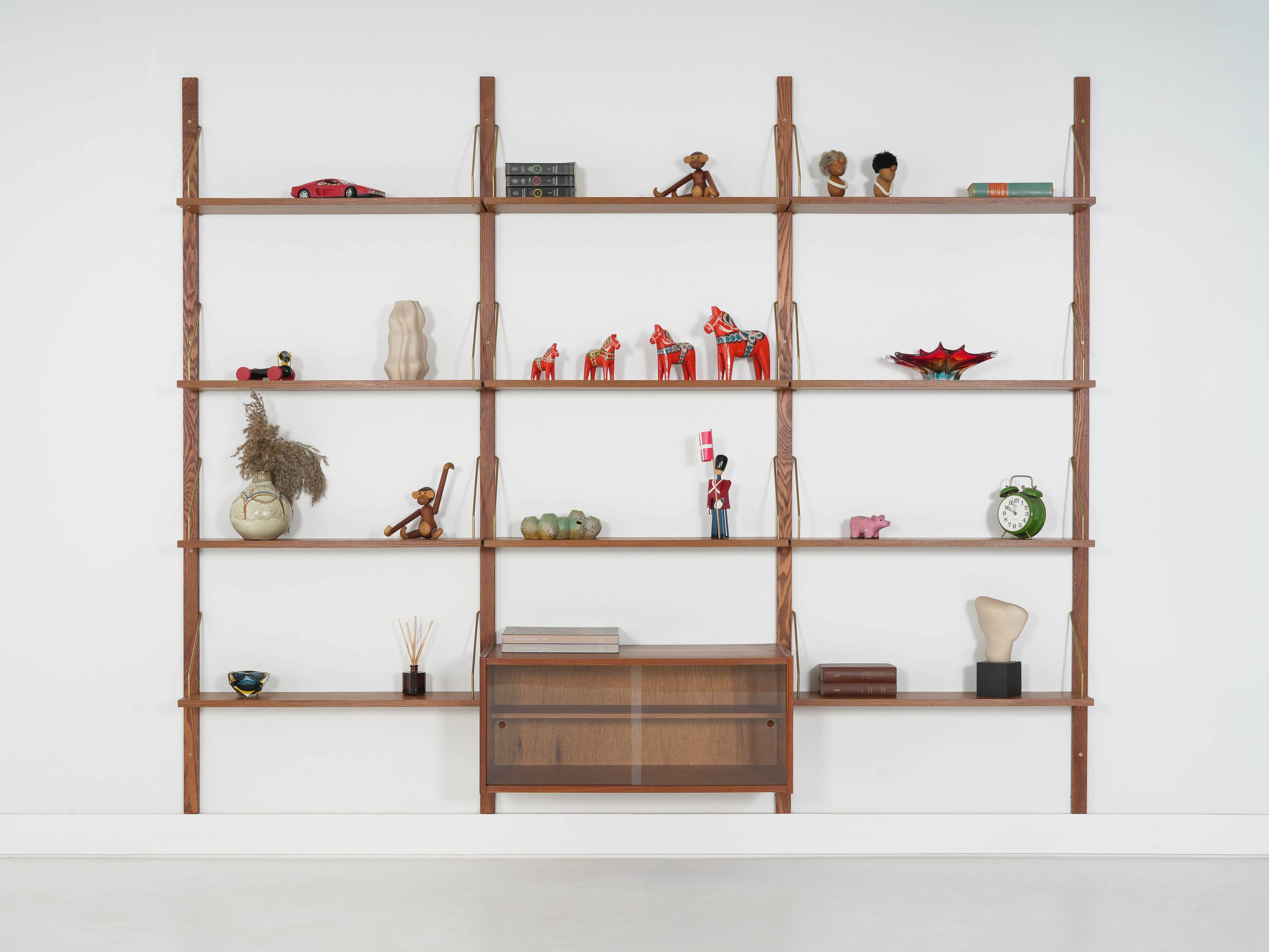 Teak modular shelving unit, Danish design, 1960s, made in Denmark