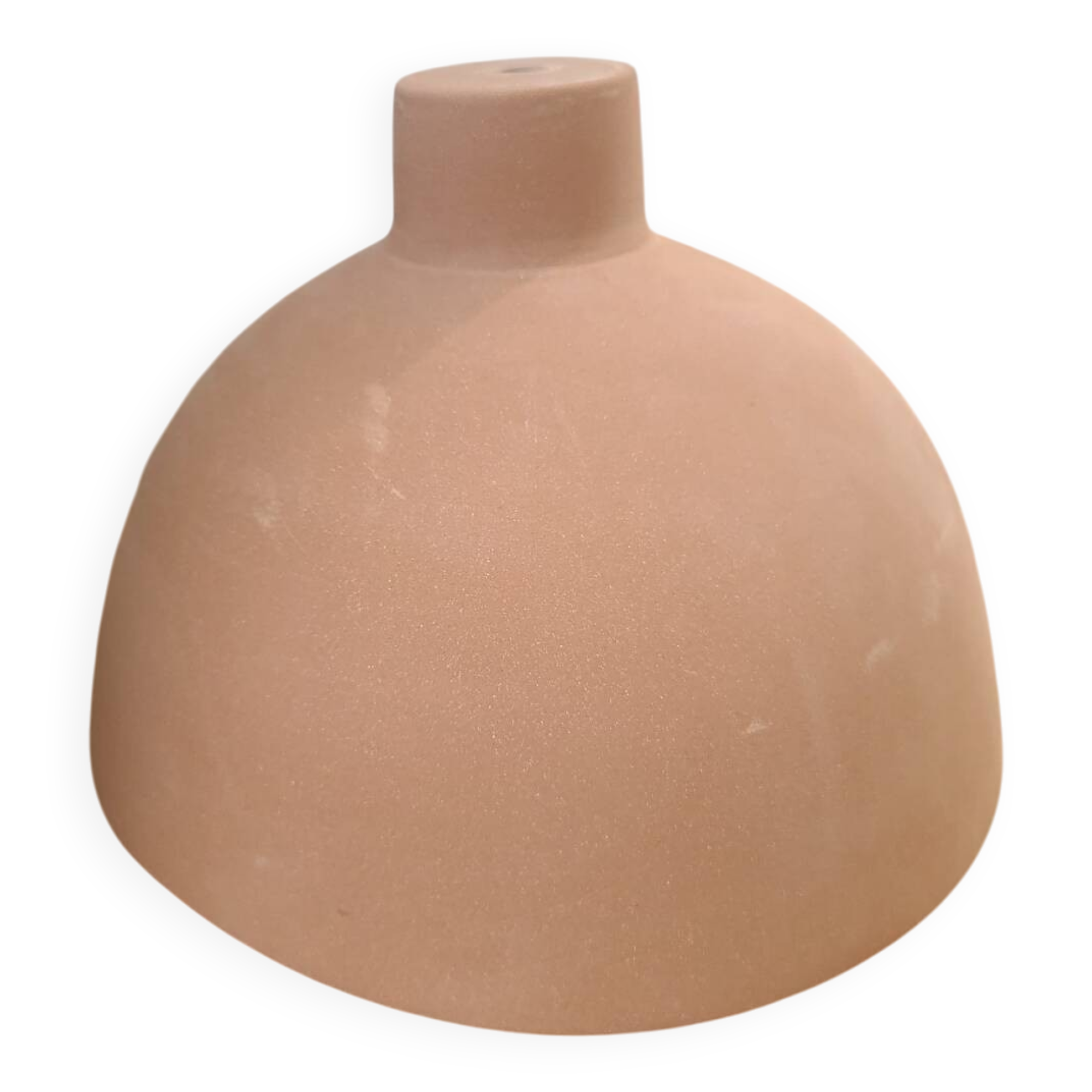 Coupelle lampadaire en terre cuite - suspension
