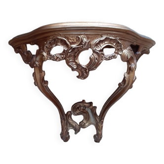 Gold console wall shelf