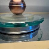 Small Art Deco lamp in copper glass