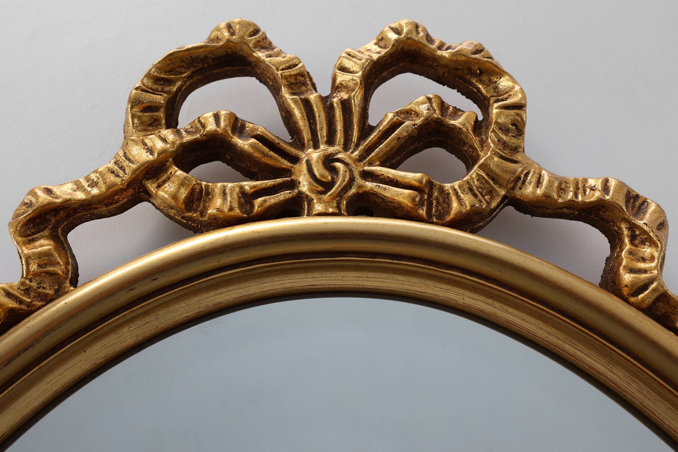 20th century Louis XVI style mirror in gilded wood, France