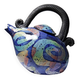 Terracotta teapot, US studio, 1950-1970 era, David Constantine White.