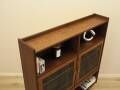Danish oak display cabinet with lighting and adjustable shelves, 1960s