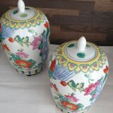 Old ginger pot chinese potiche in ceramic h.25cm