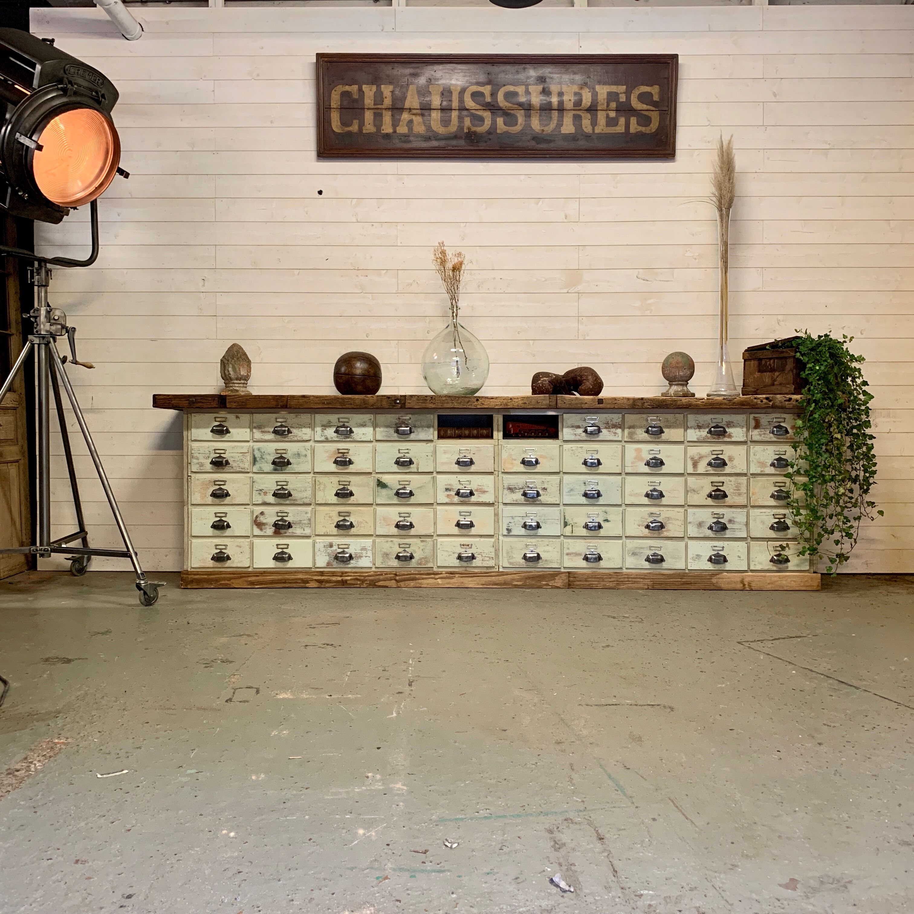 Workshop craft furniture xxl established 48 drawers 1940