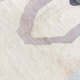 Moroccan Berber carpet Azilal ecru with colorful patterns 2,60x1,53m