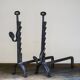 Brutalist fireplace grilles, 1930s, set of 2