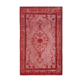 Handmade vintage turkish 1970s 205 cm x 334 cm red rug