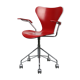 Chaise modèle 3217 Red Swivel par Arne Jacobsen pour Fritz Hansen