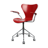 Chaise modèle 3217 Red Swivel par Arne Jacobsen pour Fritz Hansen
