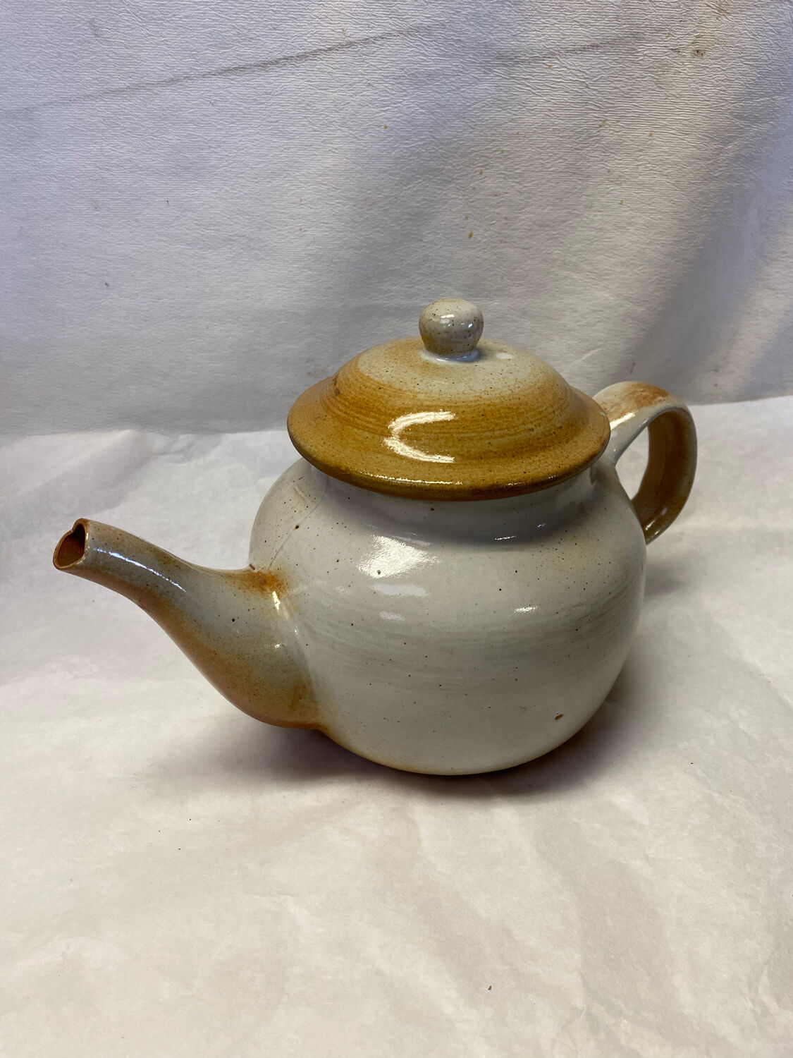 Vintage stoneware teapot