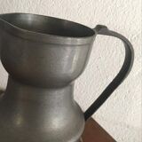 Stamped pewter pitcher