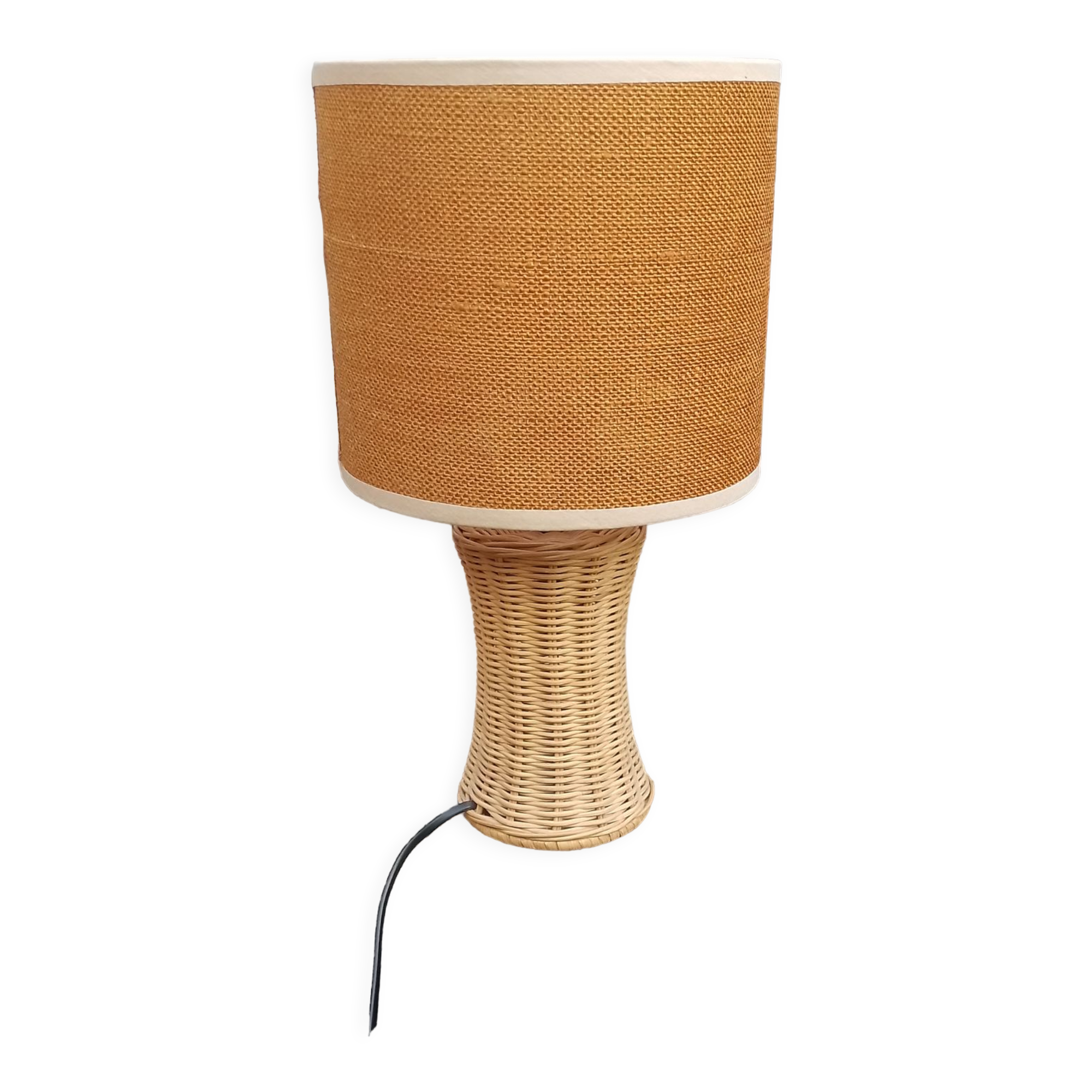 Vintage rattan lamp