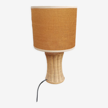 Vintage rattan lamp