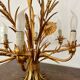 Golden wheat ear chandelier