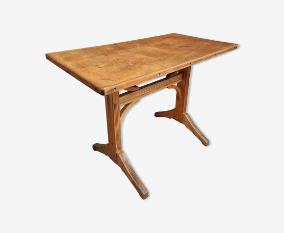 Table de bistrot antique table d’appoint en hêtre ou table de travail