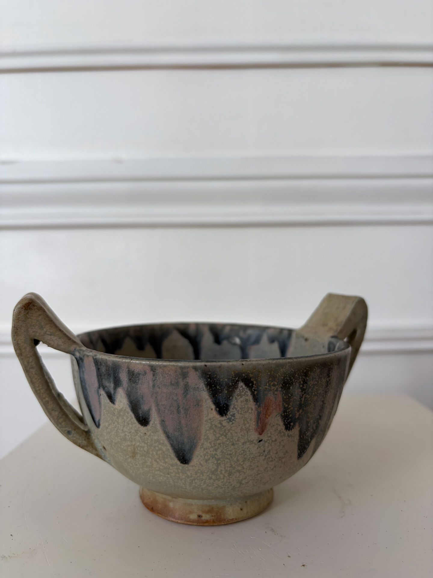 Stoneware bowl signed Gréber