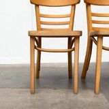 Mid-century German bentwood chairs by ZPM Radomsko for Mobilair, 1950s, set of 3.