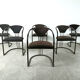 Chaises de salle à manger postmodernes italiennes, années 1980 - ensemble de 6