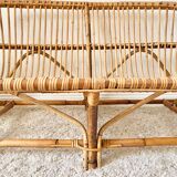 Vintage rattan sofa