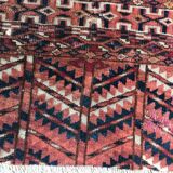Tapis ancien Selle Tékké Boukhara fait main 64X107 CM