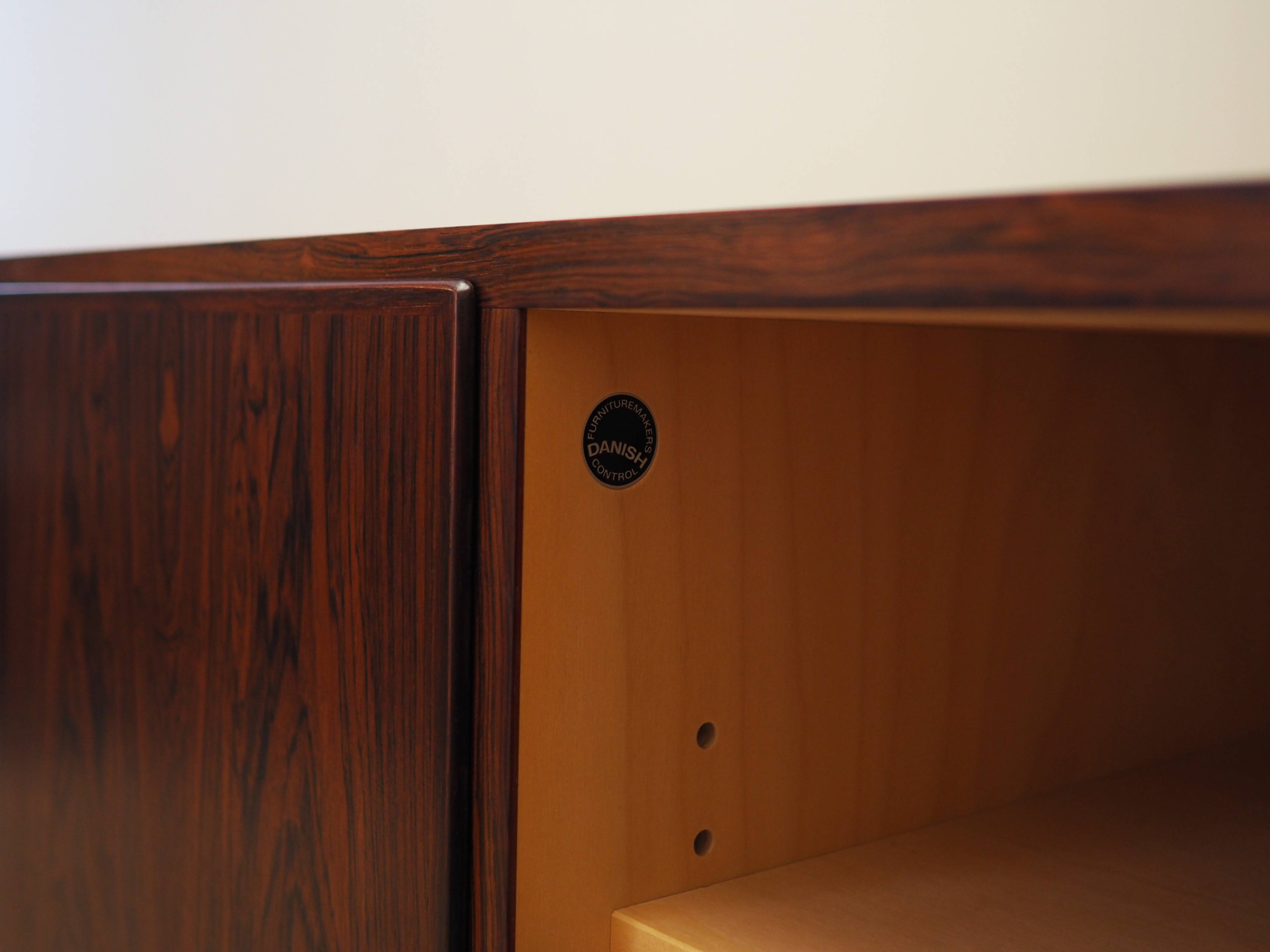 Rosewood cabinet, Danish design, 1970s, designer: Carlo Jensen, production: Hundevad